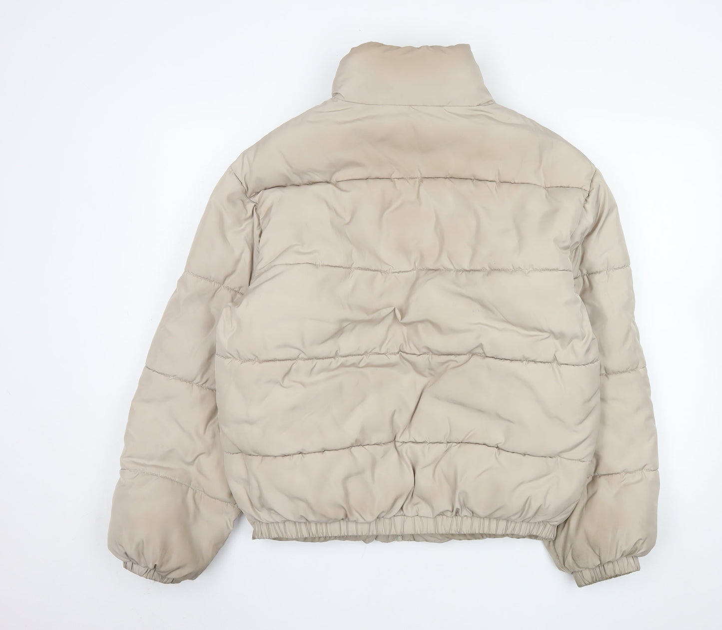 Womens UK Size XS Reclaimed Vintage Beige Puffer Jacket
