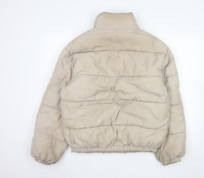 Womens UK Size XS Reclaimed Vintage Beige Puffer Jacket