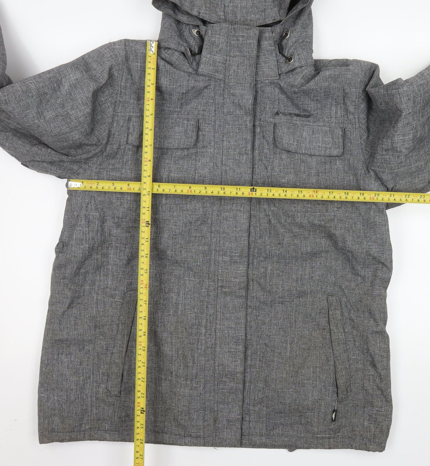 Trespass Men's Grey Waterproof Hooded Outdoor Jacket XL