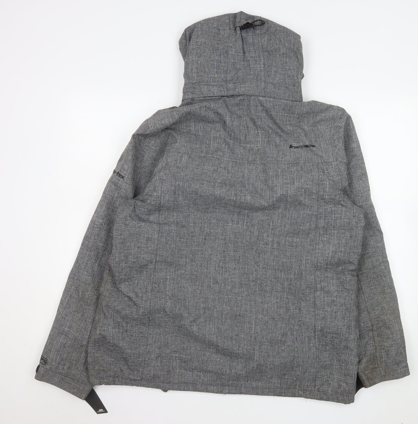 Trespass Men's Grey Waterproof Hooded Outdoor Jacket XL