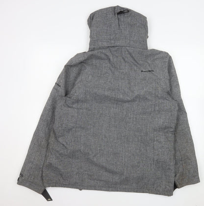 Trespass Men's Grey Waterproof Hooded Outdoor Jacket XL