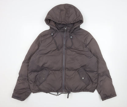 Womens UK Size 14 Brave Soul Brown Puffer Jacket