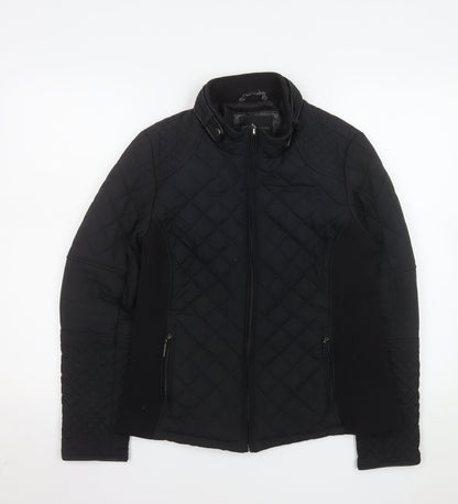 Womens UK Size M Weatherproof Black Quilted Coat