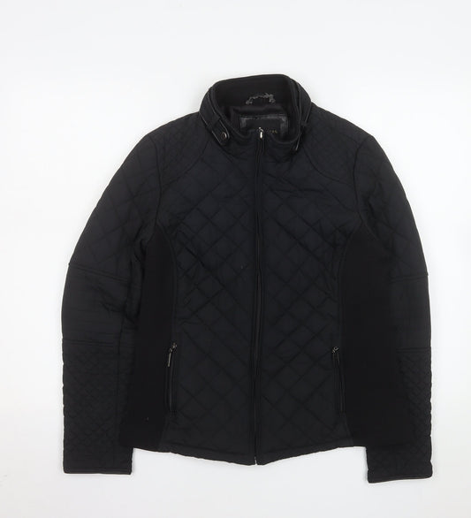 Womens UK Size M Weatherproof Black Quilted Coat
