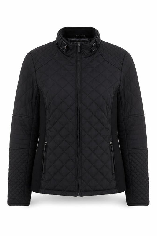 Womens UK Size M Weatherproof Black Quilted Coat