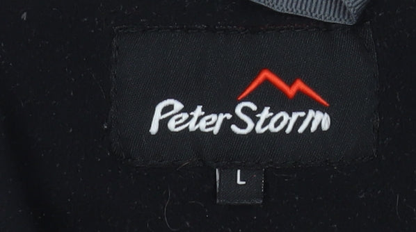 Mens UK Size L Peter Storm Black Pullover Sweatshirt