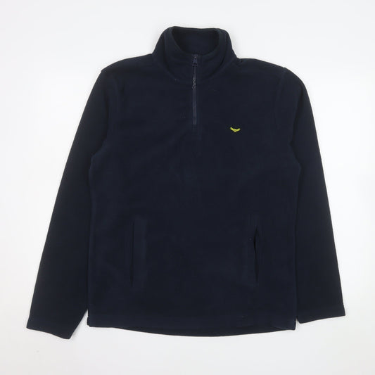 Mens UK Size S Threadbare Blue Pullover Sweatshirt