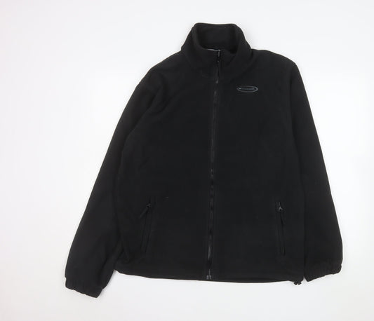 Mens UK Size M Mountain Life Black Full Zip Sweatshirt
