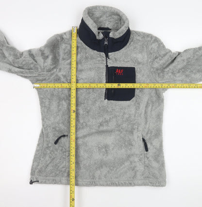 Mens UK Size S Abercrombie Grey Pullover Sweatshirt