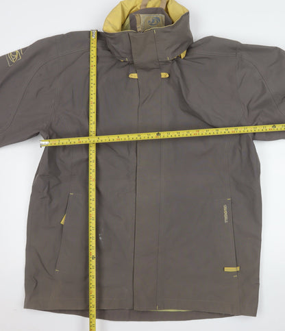 Tribord Men's Brown XL Waterproof Rain Jacket Outdoor Coat