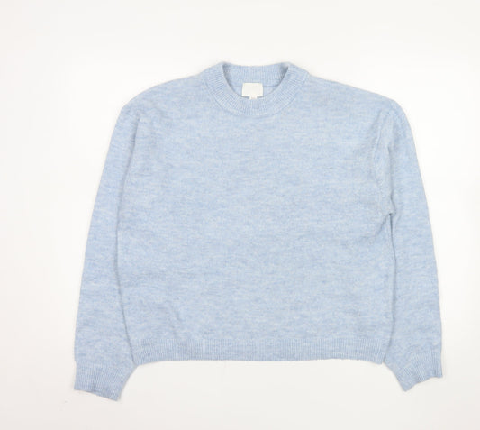 Womens UK Size XS H&M Blue Pullover Jumper