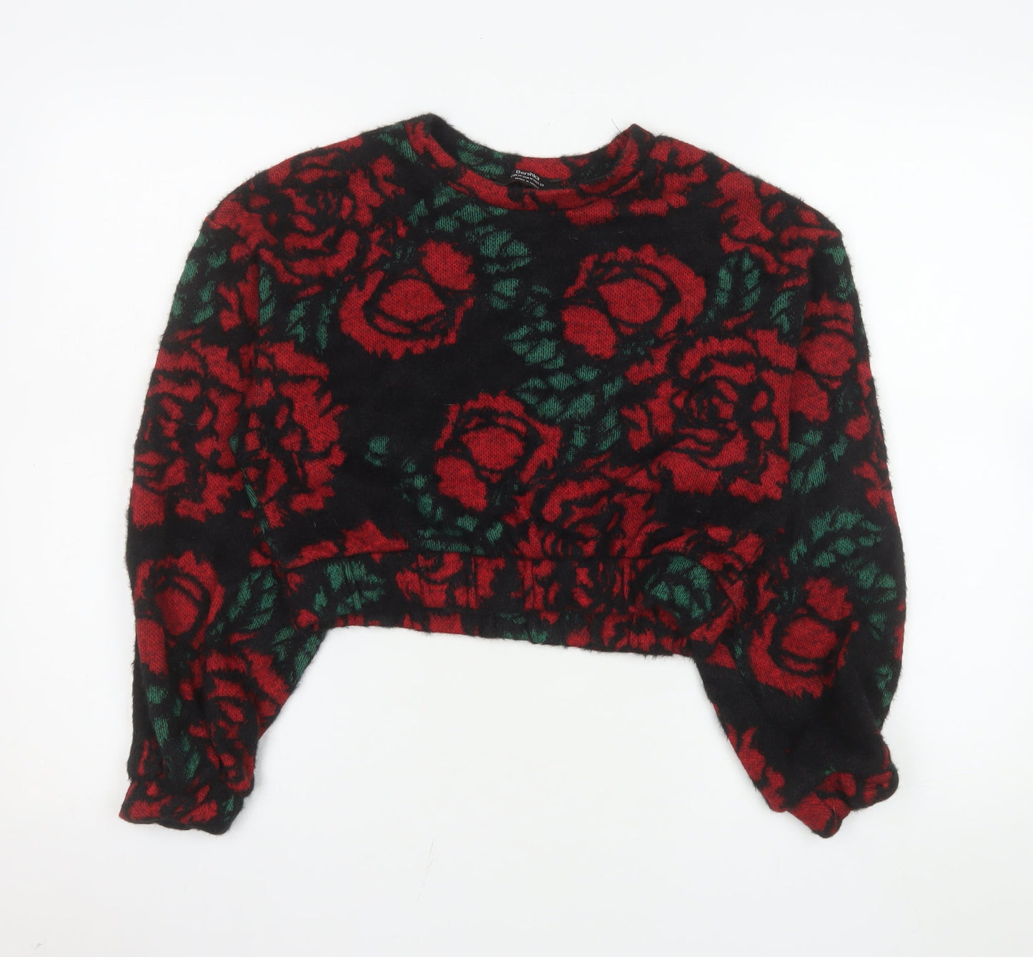 Womens UK Size M Bershka Multicoloured Pullover Sweatshirt
