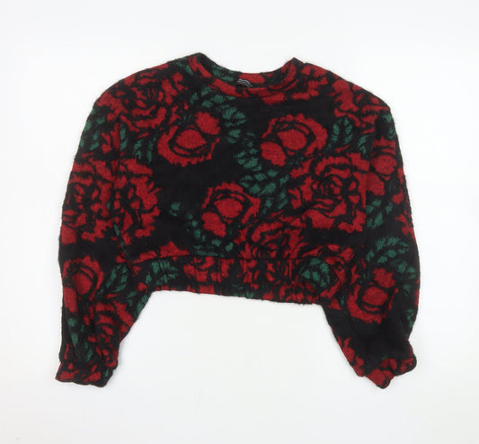 Womens UK Size M Bershka Multicoloured Pullover Sweatshirt