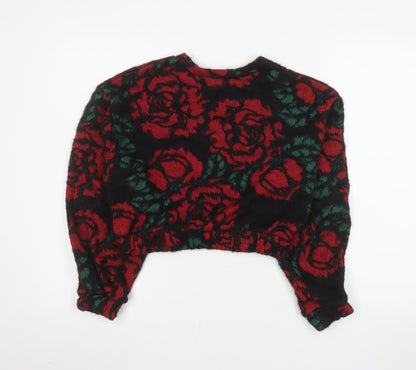 Womens UK Size M Bershka Multicoloured Pullover Sweatshirt