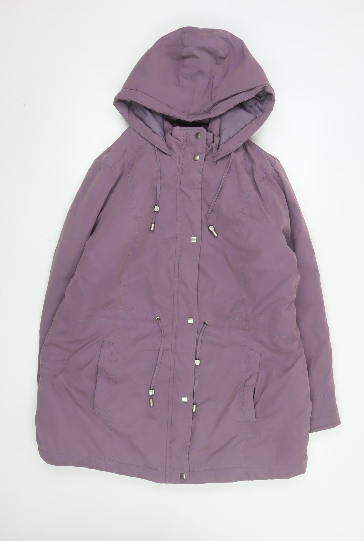 Womens UK Size 16 Bonmarché Purple Parka Coat