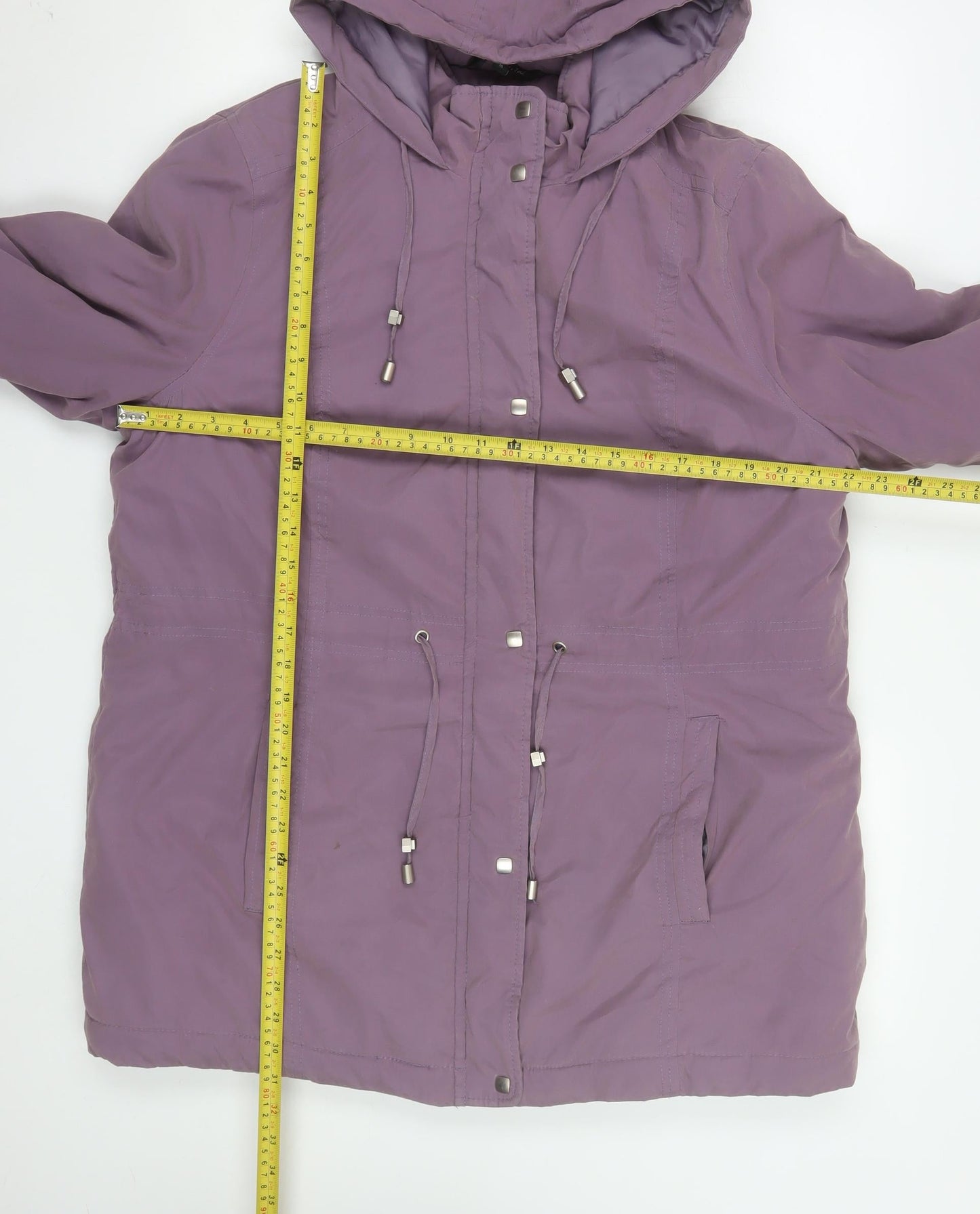 Womens UK Size 16 Bonmarché Purple Parka Coat