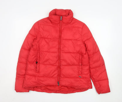 Womens UK Size 6 GUESS Red Puffer Jacket
