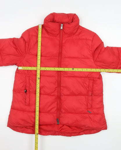 Womens UK Size 6 GUESS Red Puffer Jacket