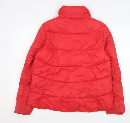 Womens UK Size 6 GUESS Red Puffer Jacket