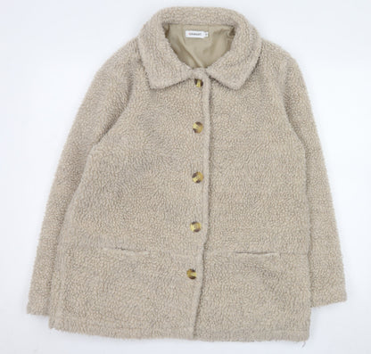 Womens UK Size 14 Damart Beige Teddy Coat