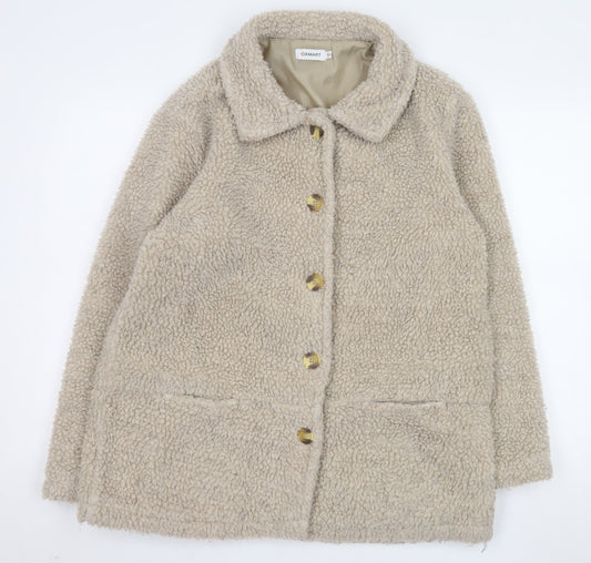 Womens UK Size 14 Damart Beige Teddy Coat