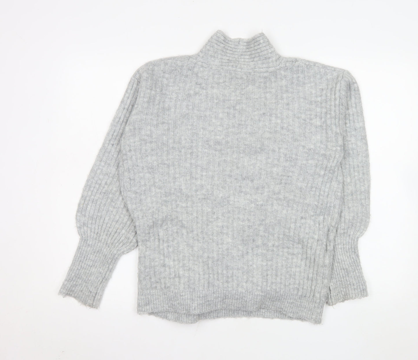 Womens UK Size 10 V By Very Grey Wrap Jumper