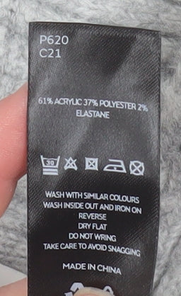 Womens UK Size 10 V By Very Grey Wrap Jumper
