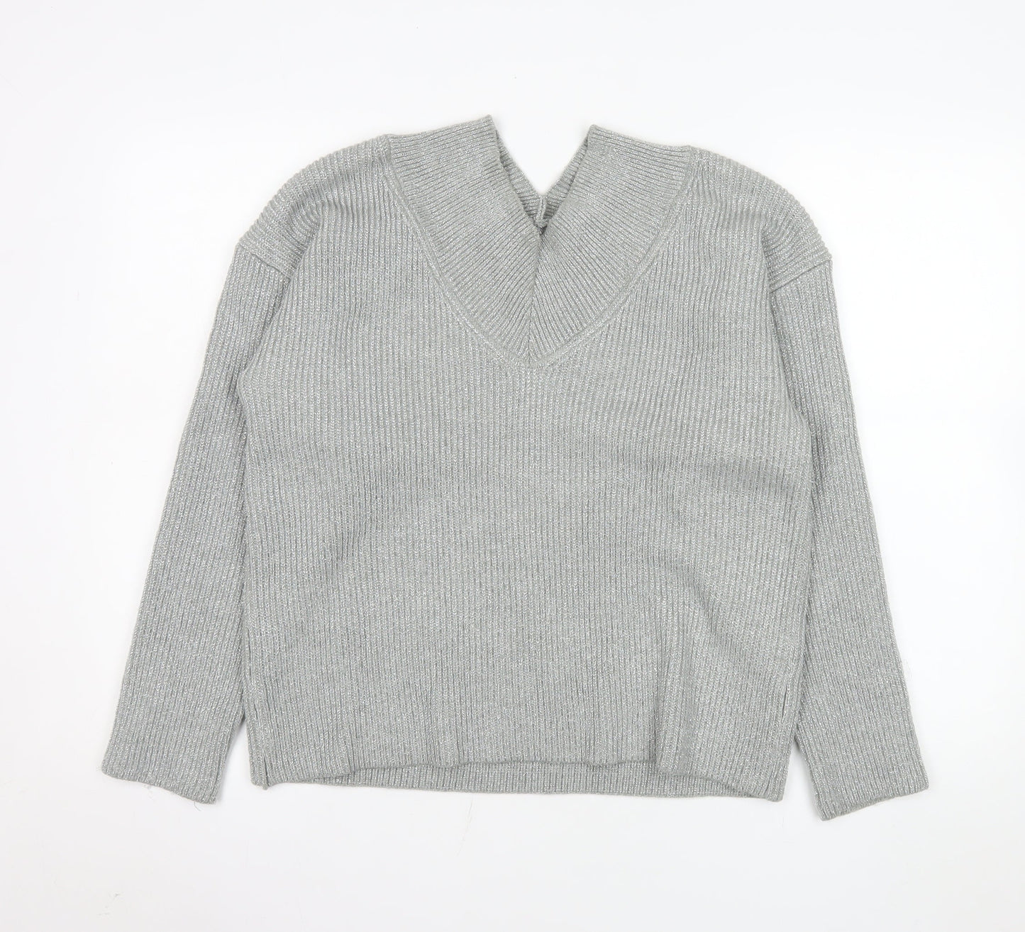 Womens UK Size M NEXT Grey Basic Blouse