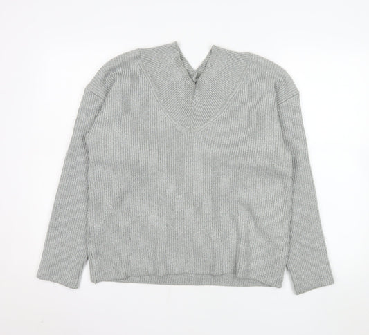 Womens UK Size M NEXT Grey Basic Blouse