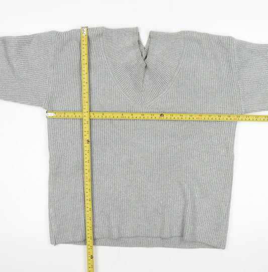 Womens UK Size M NEXT Grey Basic Blouse