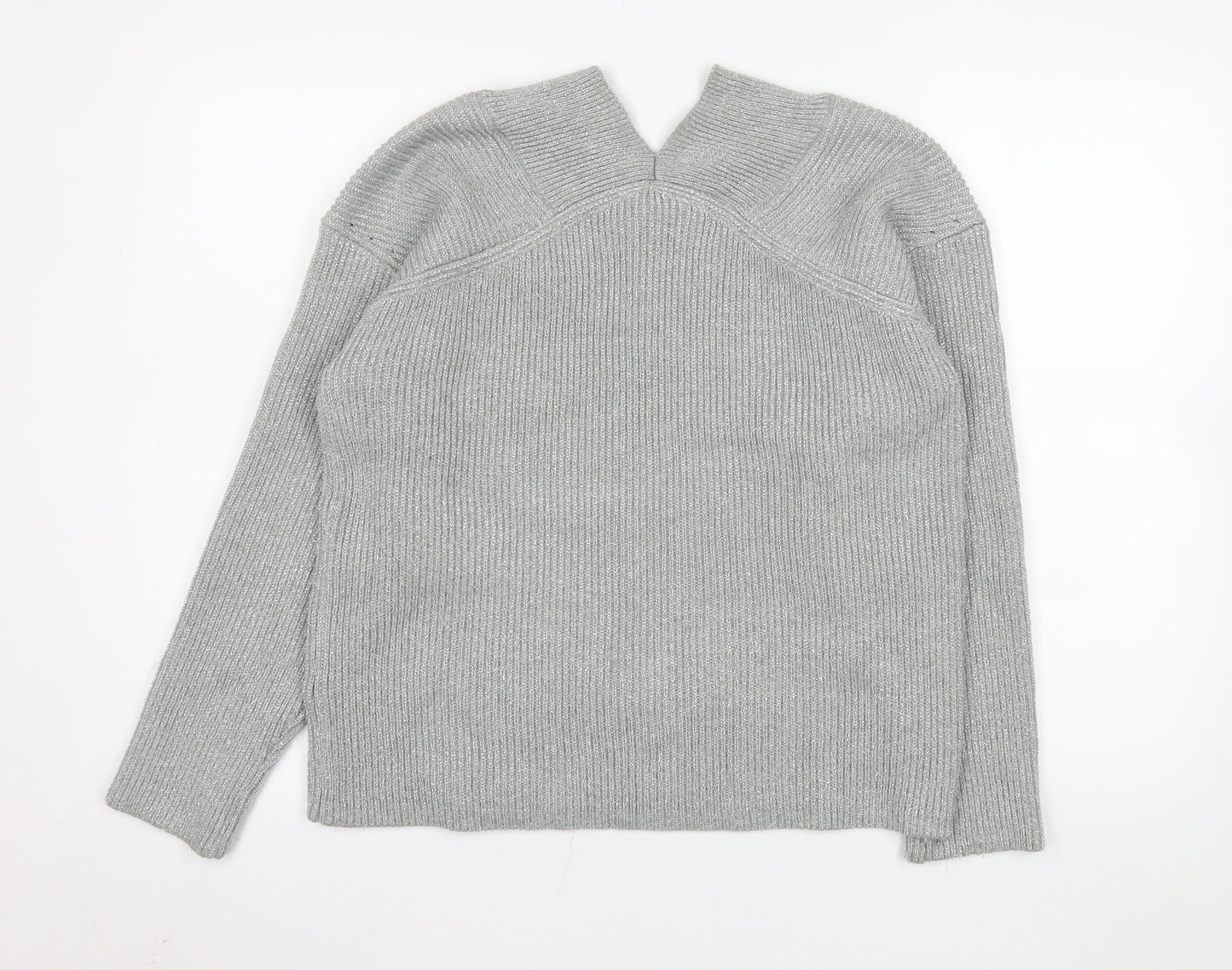 Womens UK Size M NEXT Grey Basic Blouse