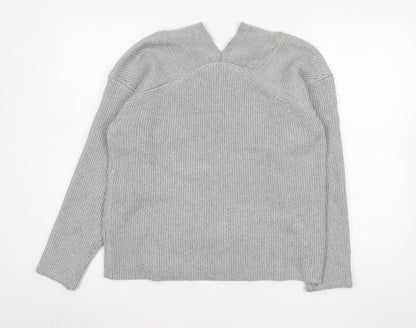 Womens UK Size M NEXT Grey Basic Blouse