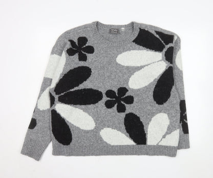 Womens UK Size XL ninety clothing co Grey Pullover Jumper