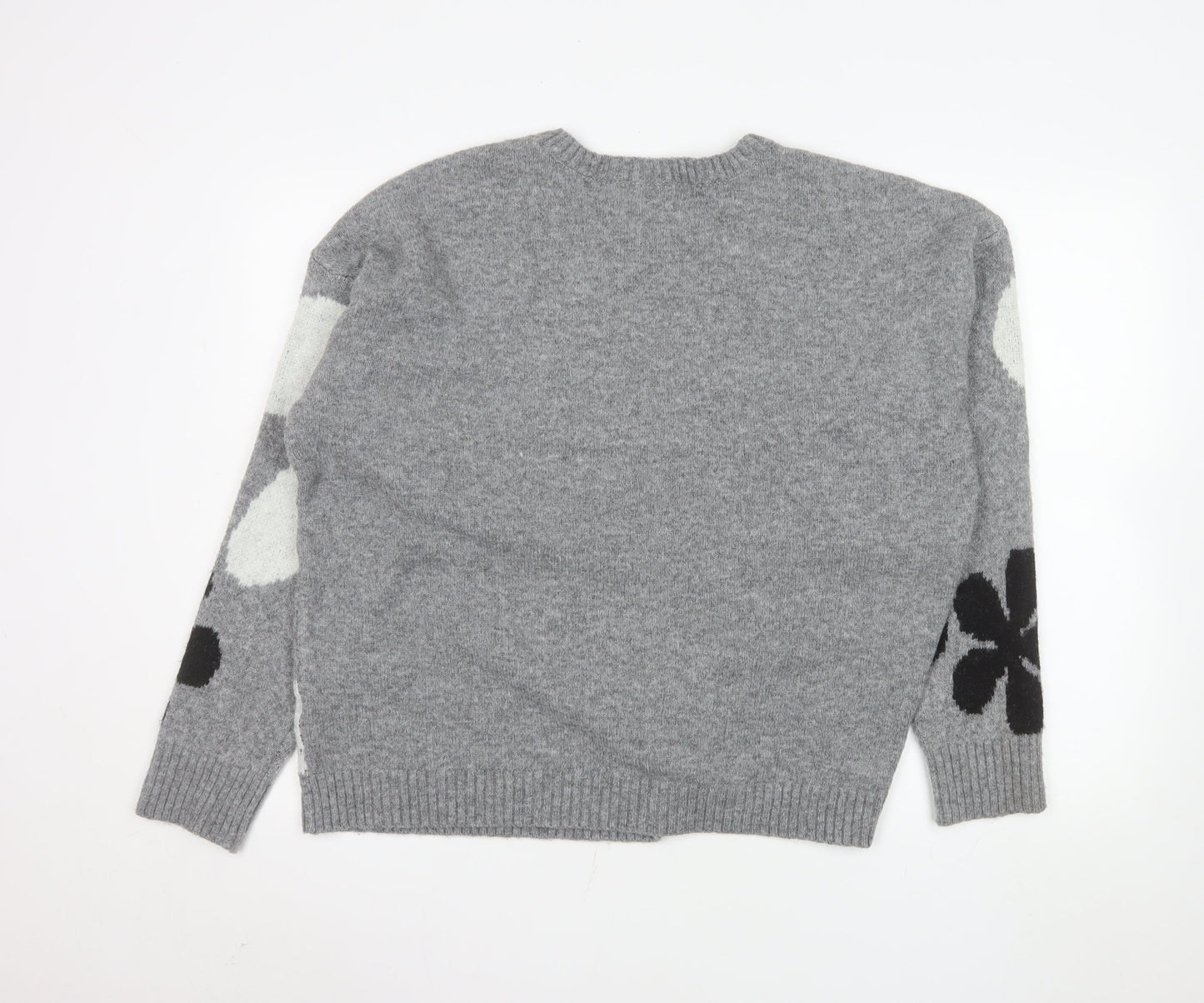 Womens UK Size XL ninety clothing co Grey Pullover Jumper