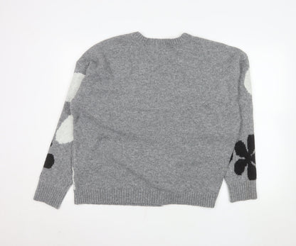 Womens UK Size XL ninety clothing co Grey Pullover Jumper