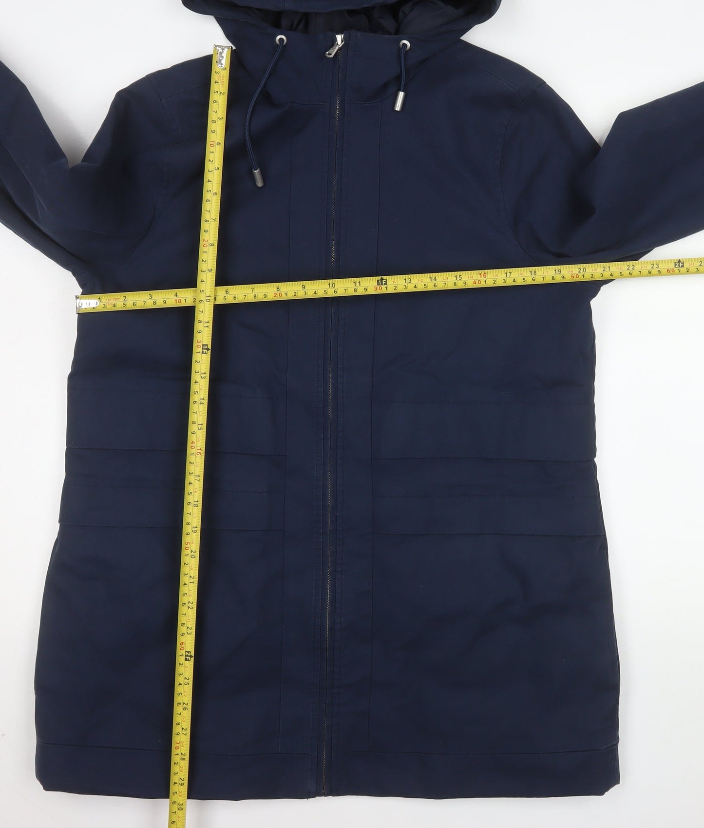 Womens UK Size 14 Crew Clothing Company Blue Parka Coat