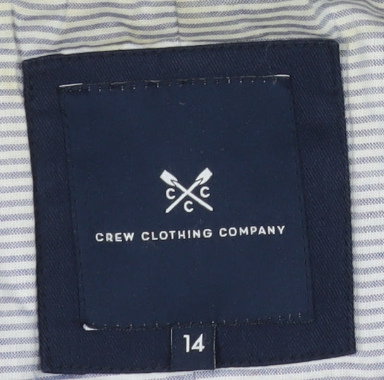 Womens UK Size 14 Crew Clothing Company Blue Parka Coat