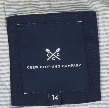 Womens UK Size 14 Crew Clothing Company Blue Parka Coat