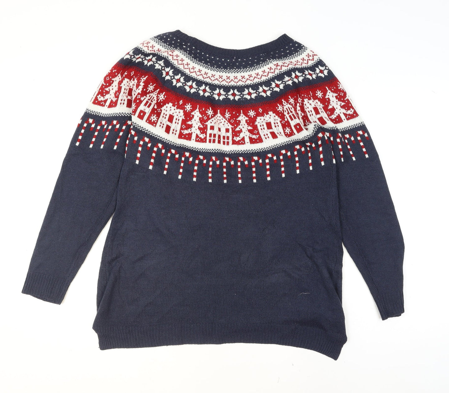 Mens UK Size L NEXT Blue Pullover Jumper