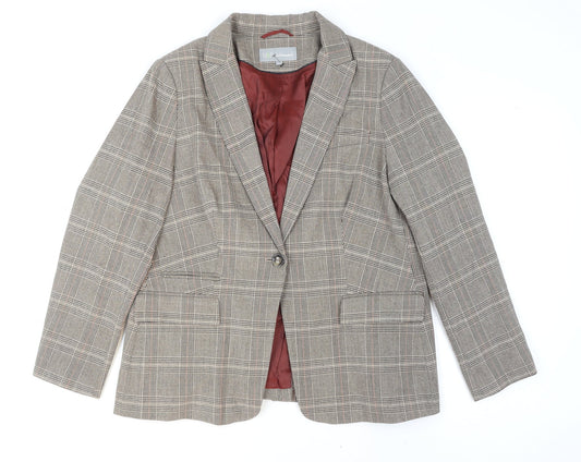 Womens UK Size 20 Marks and Spencer Regular Beige Blazer