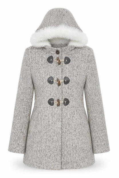 Womens UK Size 12 Jane Norman Beige Duffle Coat