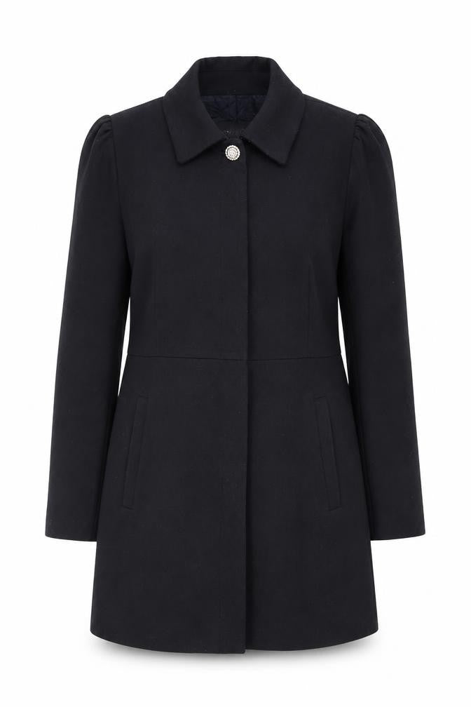Zara Women's Black Blazer Lined Mid-Length Formal Jacket Size 14