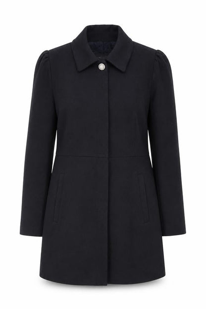 Zara Women's Black Blazer Lined Mid-Length Formal Jacket Size 14