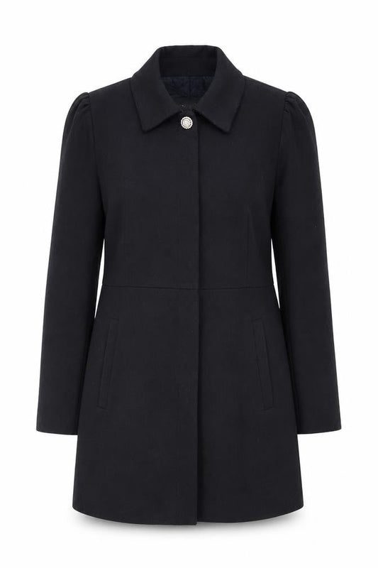 Zara Women's Black Blazer Lined Mid-Length Formal Jacket Size 14