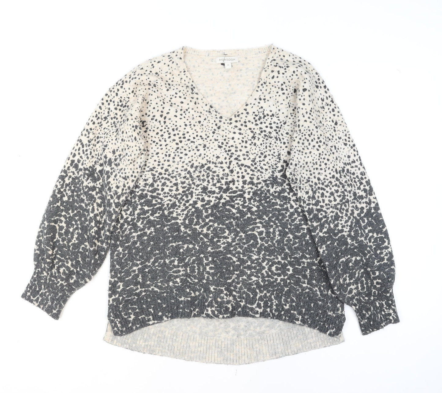 Womens UK Size M Monsoon Grey Pullover Jumper