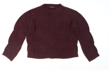 Womens UK Size 8 MNG Purple Pullover Jumper
