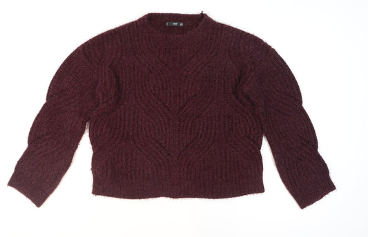 Womens UK Size 8 MNG Purple Pullover Jumper