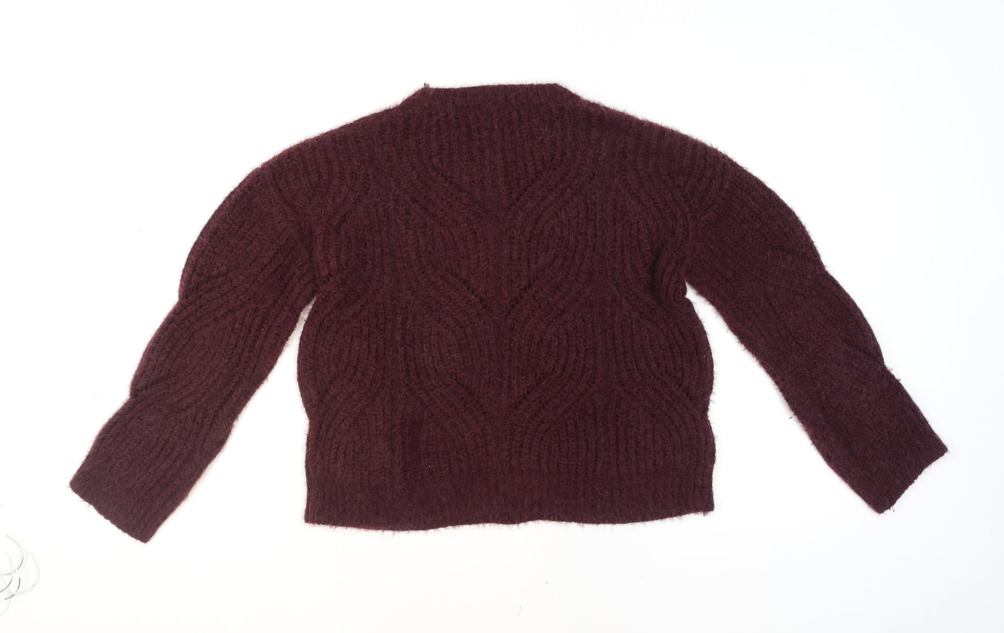 Womens UK Size 8 MNG Purple Pullover Jumper