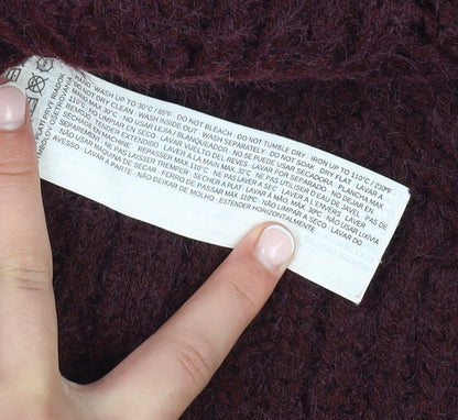 Womens UK Size 8 MNG Purple Pullover Jumper