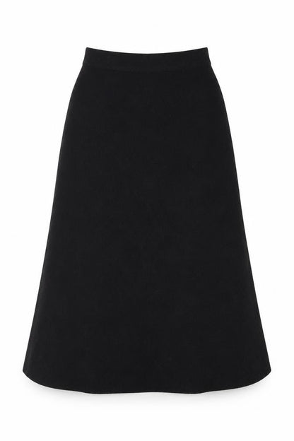 Next Women’s Black A-Line Knit Skirt Size 10 Stretch Workwear